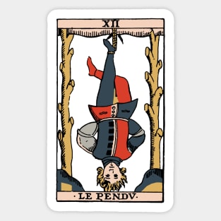 The Antique Tarot Hanged Man Sticker